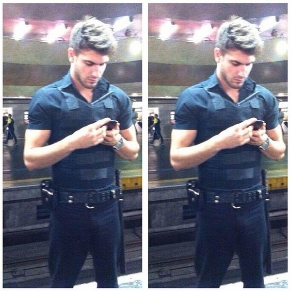 fotos picantesguilherme leao segurança gato metro