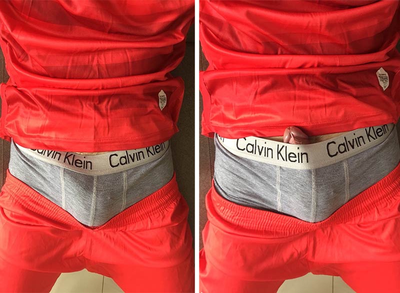 cacete volumoso marcando short cueca futebol