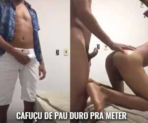 Matando o fogo no rabo do vizinho puto - Amador Bareback