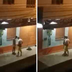 SpyCam flagra dois caras transando no meio da rua no RJ
