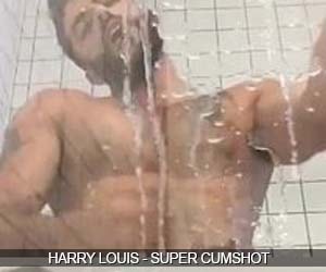 Ex-ator pornô Harry Louis encharca box do banheiro de porra