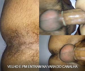 Edu Canalha encapa a pica e arromba velho gay e o PM