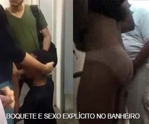 Gulosão saciando a vara dos machos no banheiro