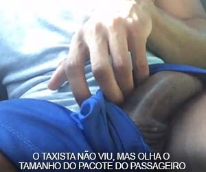 Lek malhado pega táxi sem cueca e fica com a manjuba durona