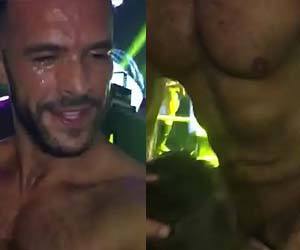 Gogo boy másculo deixa o viado chupar na boate