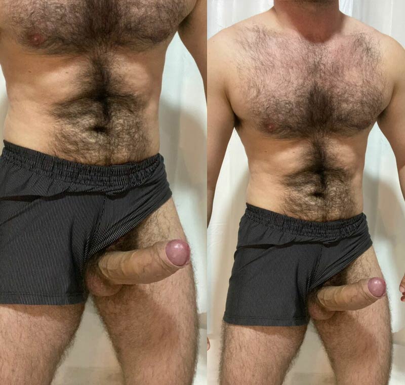 peludo dotado de cueca