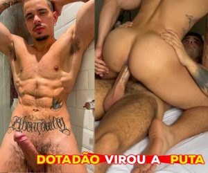 Dotadão arregaçado no pau do amigo