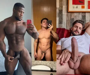 Sanduíche de roludos num sexo gay bareback a 3