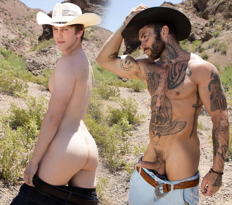 sexo gay cowboy caminhonete deserto dotado 1