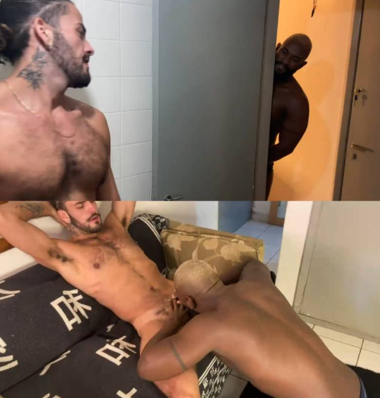 gay amador espiando amigo pelado no banheiro