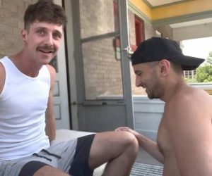 Levando pau da sacada até o quarto