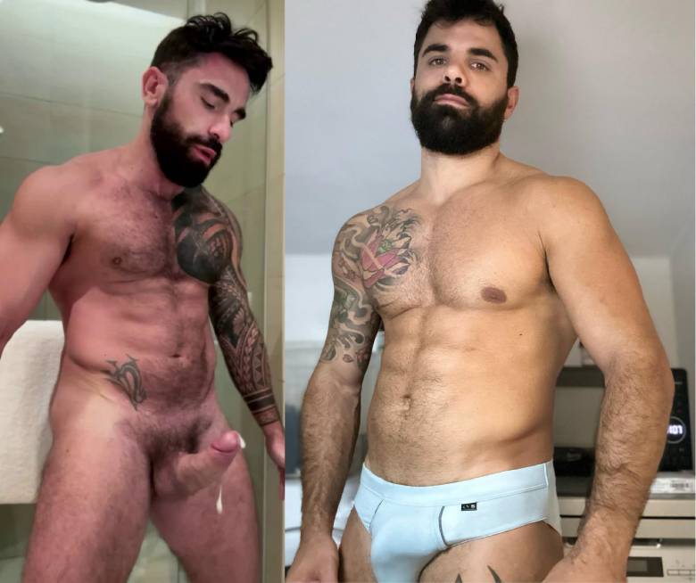 Bearded Italian studs take part in raw cuckold 2