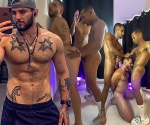 Invasão dos roludos encurralam cu gay bareback